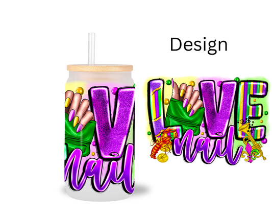 Nail Love / UV DTF Transfer 6” Width 4” Height (CC-4)