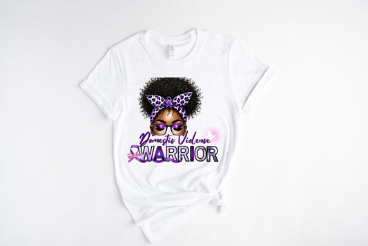 Domestic Violence Warrior / 10” Width DTF Transfer