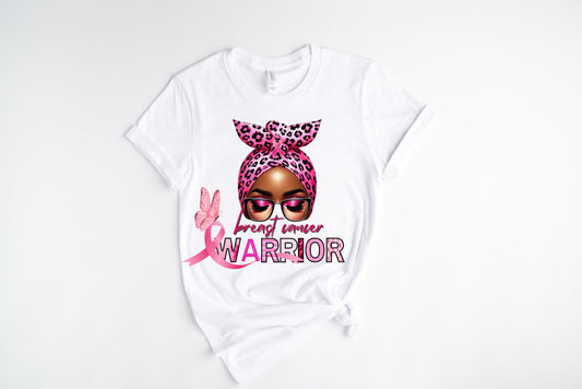 Breast Cancer Warrior Pink / 10” Width DTF Transfer